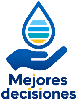 Ícono: gota de agua sobre una mano, Mejores decisiones